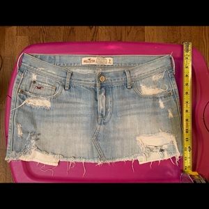 Hollister Size 7 Jean Skirt